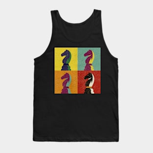 Chess Piece Knight Pop Art Style Tank Top